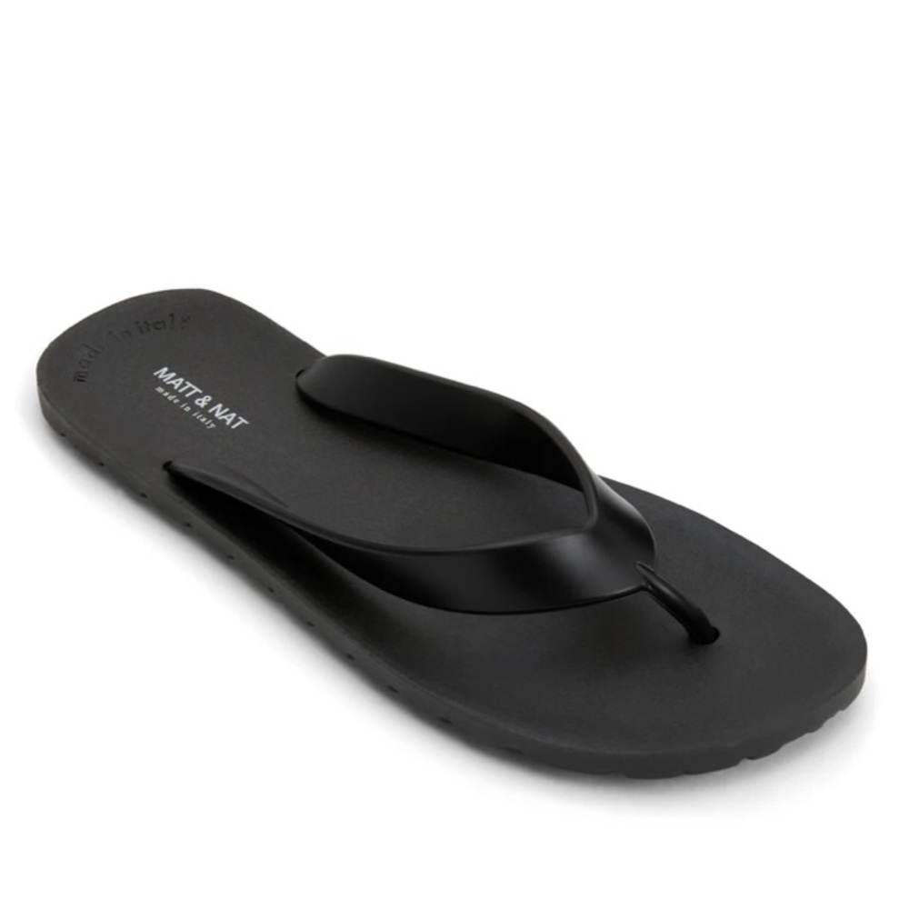 Matt and Nat Alberta Vegan Black Flip Flops